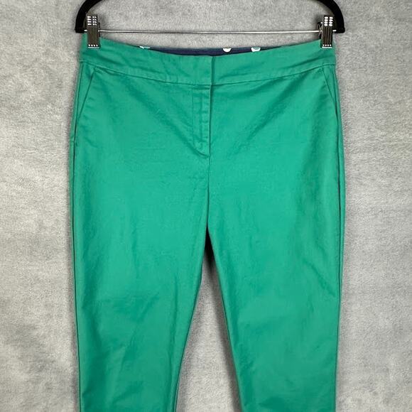 Boden Pants Womens 8L Green Richmond Trousers Straight Preppy Career Minimalist - Picture 2 of 13